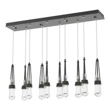  131207-SKT-STND-10-ZM0434 - Link 10-Light Clear Glass Pendant