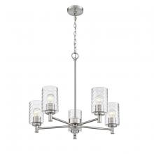  9215-BN - Ashli 5-Light Chandelier Ceiling Light Brushed Nickel