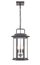  2687-PBZ - Ellis 3-Light Outdoor Hanging Lantern Powder Coated Bronze