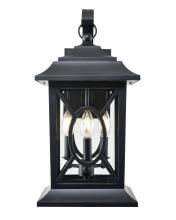  85103-PBK - Allbert 3-Light Outdoor Wall Sconce Powder Coated Black