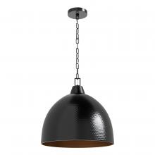  99206-BLSS - Arrco 3-Light Pendant Light Black Stainless Steel