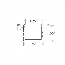  LED-CHL-XD-MD-F - Extruded 4 foot Mounting Channel