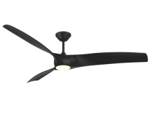 Modern Forms US - Fans Only FR-W2006-72L-MB - Zephyr Downrod ceiling fan