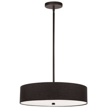  571-204P-MB-BK - 4LT Incandescent Pendant MB w/ Black Shade