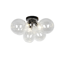  CMT-143FH-CLR-MB - 3LT Halogen Flush Mount, MB w/ Clear Glass