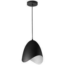  MYR-81P-BK - 1LT Steel Pendant, Black Finish