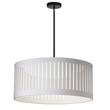  SDLED-20P-MB-WH - 22W Slit Drum Pendant, MB with WH Shade