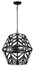  ICH635B03BK17 - MAUD, ICH635B03BK17, MBK Color, 3 Lt 16.5" Wide Chandelier, 100W Type A, 16.5" W x 17.5"