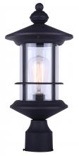  IOL303BK - Treehouse 1 Light Outdoor Lantern, Black Finish