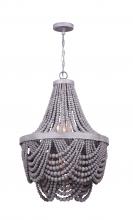  ICH1001A06BGY18 - Kipling 6 Light Chandelier, Gray Finish