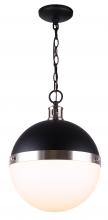  IPL708B01BKN - DELTA IPL708B01BKN, 13inch W x 16.5 H in IPL708B01BKN - MBK+BN Color, 1 Lt Chain Pendant