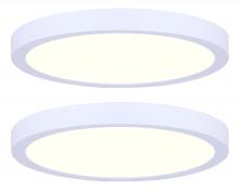  DL-15C-30FC-WH-C2 - LED Disk, DL-15C-30FC-WH-C2, 15" White Color, Twin Pack, 30W Dimmable, 3000K, 2100 Lumen