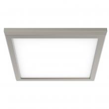 Nuvo 62/1727 - Blink Pro - 13W; 9in; LED Fixture; CCT Selectable; Square Shape; Brushed Nickel Finish; 120V