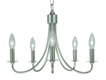  1004 RB - 5-Light Roman Bronze Maisonette Mini Chandelier