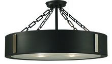  2412 HB/PB - 4-Light Harvest Bronze/Polished Brass Oracle Flush / Semi-Flush Mount