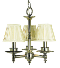  2518 SBR - 3-Light Siena Bronze Sheraton Mini Chandelier