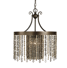  2958 MB - 4-Light Mahogany Bronze Penelope Dining Chandelier