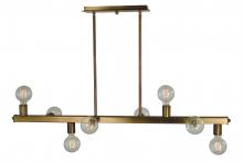  5381 AB - 8-Light Antique Brass Heloise Island Chandelier