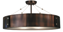  5394 SP/PN - 4-Light Satin Pewter/Polished Nickel Oracle Flush / Semi-Flush Mount