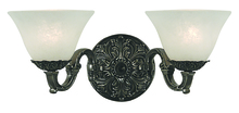  7882 FB/WH - 2-Light French Brass Napoleonic Sconce