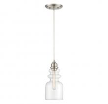  M70018BN - 1-Light Mini Pendant in Brushed Nickel