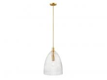  M7052NB - 1-Light Pendant in Natural Brass