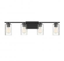  M80039MBK - 4-Light Bathroom Vanity Light in Matte Black