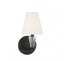  M90102MBK - 1-Light Wall Sconce in Matte Black