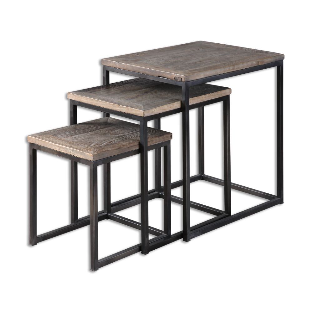 Uttermost Bomani Wood Nesting Tables Set/3