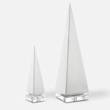  18006 - Great Pyramids Sculpture In White, S/2