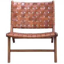  25484 - Plait Woven Leather Accent Chair