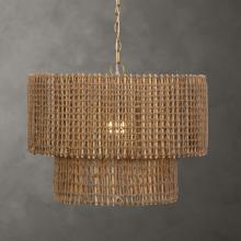  21595 - Biswas Woven Jute 1 Light Pendant