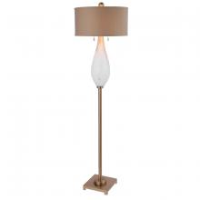  28293-1 - Uttermost Cardoni White Glass Floor Lamp