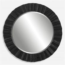  09798 - Caribou Dark Espresso Round Mirror