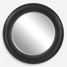  09855 - Stockade Dark Round Mirror