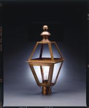  1023-DB-LT3-FST - Post Dark Brass 3 Candelabra Sockets Frosted Glass