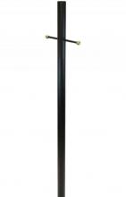  295-BK - 7' ALUM POST 2.95 X .050 X 84" BLACK POST