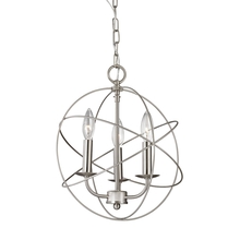  1513CH/20 - Thomas - Williamsport 13'' Wide 3-Light Chandelier - Brushed Nickel