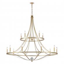  69489/10+5 - Noura 60'' Wide 15-Light Chandelier - Champagne Gold