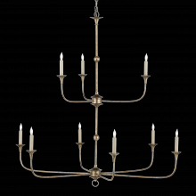  9000-1129 - Nottaway Bronze Large Two-Tier Chandelier