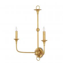  5000-0214 - Nottaway Gold Double-Light Wall Sconce