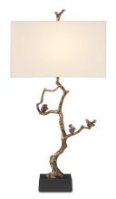  6000-0695 - Shadows Brass Table Lamp