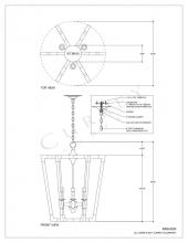  9000-0220 - Bastian Medium Chestnut Lantern