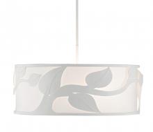  9000-0794 - Plumeria White Drum Chandelier