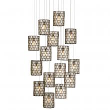  9000-1050 - Regatta 15-Light Round Multi-Drop Pendant