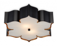 Currey 9999-0060 - Grand Lotus Black Flush Mount