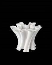  1200-0935 - Godet Twist White Vase